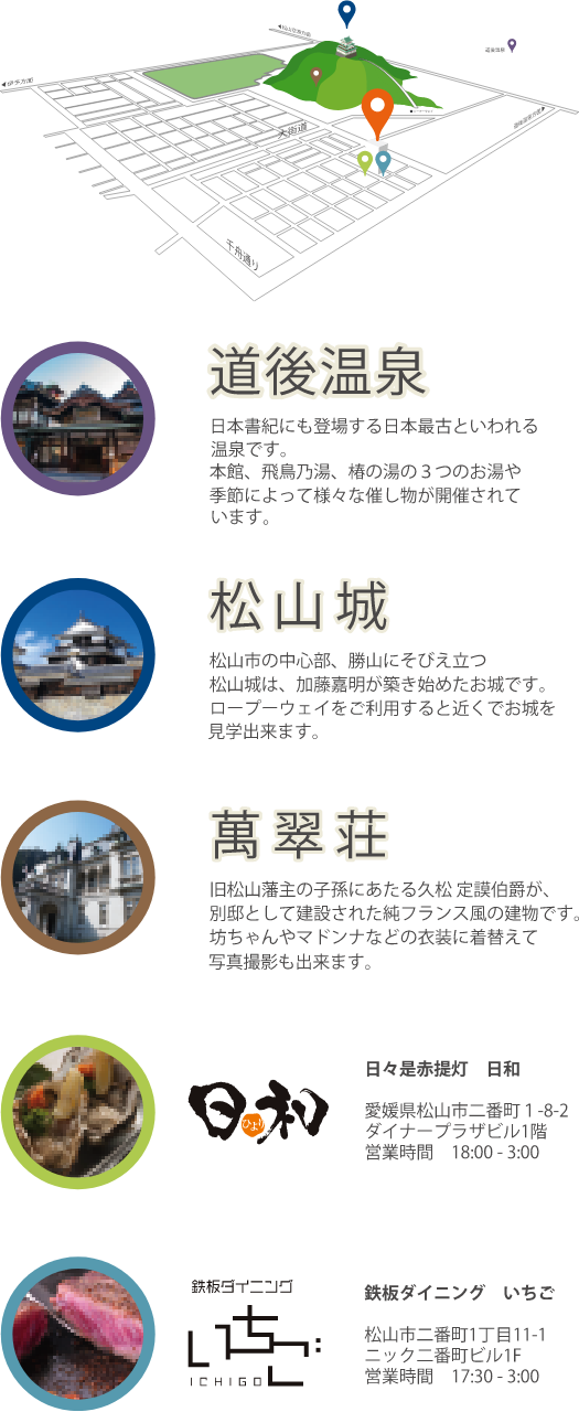 松山を存分に楽しむ