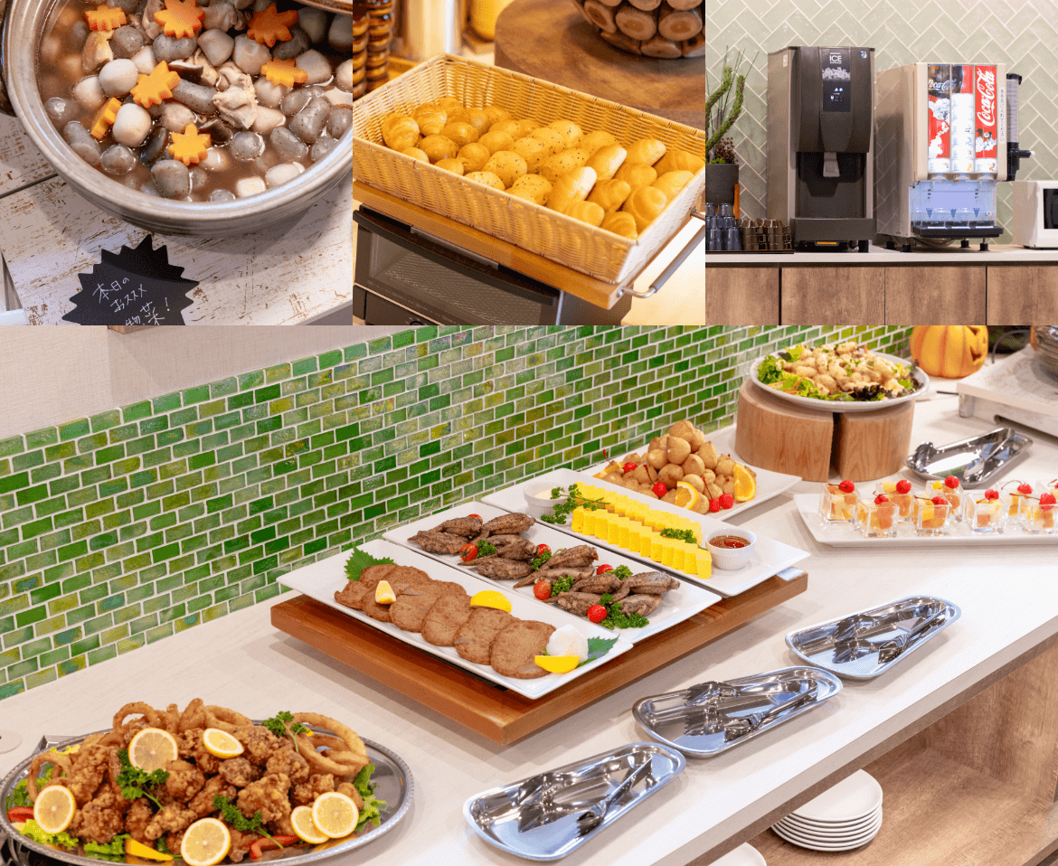 こだわりの朝食バイキング